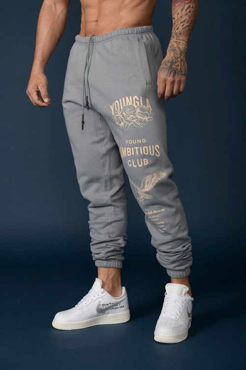YoungLA Slim Fit Joggers for Men, French Terry Uganda
